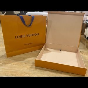 New Authentic LV empty box with carry bag together